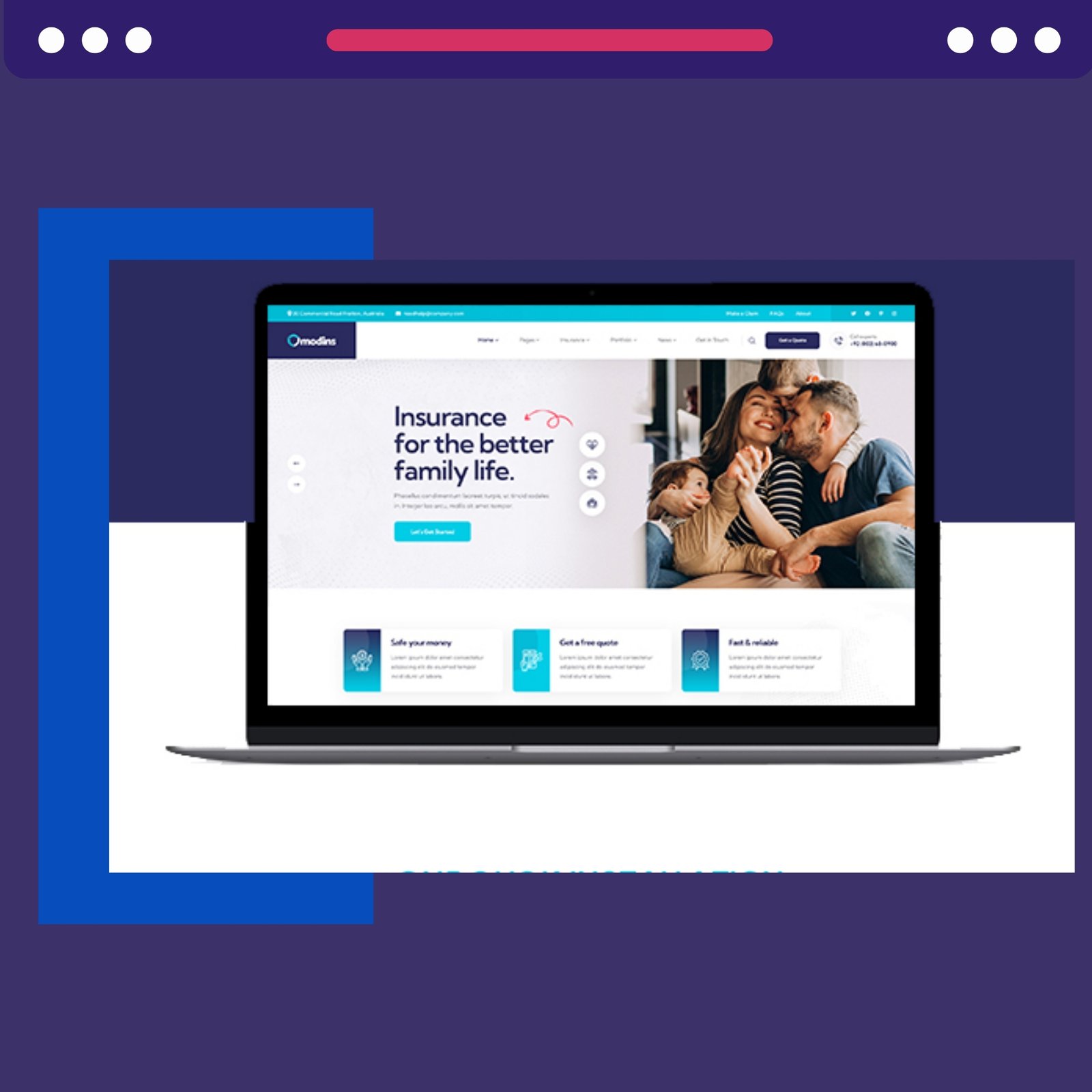 Modins – Insurance and Finance WordPress Theme